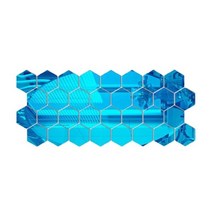 벽면 거울 시공 붙이는 시트지 팔각 육각 벽걸이 아크릴 부착 전신12pcs 3d 벽 스티커 diy 아트 홈 장식 거실 타일 스티커, 협력사, 8x7x4cm, 12pcs 블루