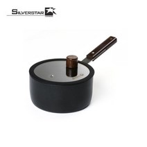 BUyuS18cm IH 편수냄비 실버스타 우드냄비굿딜 브이숍