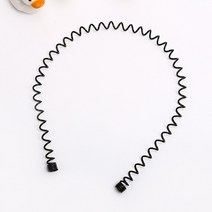 물결 철사 스프링 머리띠 남여공용 세안 남자 남성 밴드