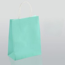 크라프트 쇼핑백 종이 봉투 손잡이 색상 강화 두꺼운 크래프트 핸드백 무료 맞춤형 로고 멀티, 172.색상  012  100pcs With logo2