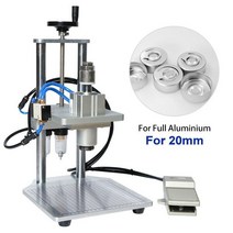 ZONESUN 공압 페니실린 구강 액체 알루미늄 플라스틱 유리 병 바이알 캐퍼 크림 퍼 캡핑 기계, Machine for 20mm