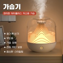 PYHO 미니 무선 공기청정기 초음파 디퓨저 가습기 참신한 스타일링 무드등, 와인색