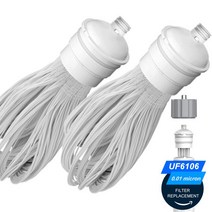 업소용 가정용 정수기 필터 카트리지 여과기 althy uf6106 0 01μm pvdf 한외 여과 시스템 용 교체 세척 가능 uf 멤브레인, 2x 필터 교체, 02 2x Replace Filter