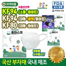 프로텍트보이 (사이즈선택) KF94 80 AD 호마스크 대형 소형 화이트 블랙 비말차단 새부리형 2D 마스크 비말마스크 30매 60매 90매 50매 100매, 대형핏 80화이트 30매