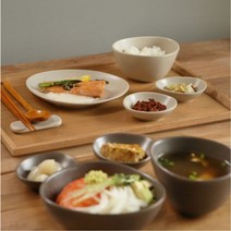 뉴 감성 플레이팅 조약돌 2인 4인 6인 신혼 그릇 홈 세트 에쁜 유니크 집들이 식기, 6인 36p, 코코아&베이지&크림