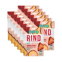 1+1 RIND 스낵 짚배 딸기 사과 배 말린 과일 슈퍼푸드 쫄깃쫄깃한 설탕이 첨가되지 않은 모든 섬유질이, 3온스(12개 팩)