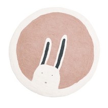 2023 홈바 테이블 북유럽 스타일 라운드 만화 카펫 홈 침실 침대 옆 어린이 방 귀여운 글씨 심플한 두꺼운, 18 V_04 Diameter 130CM