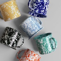 하코야 법랑 마블 머그350ml(6color), 민트, 1개