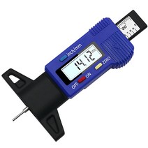 목공 공구 측정기 자동 측정 도구용 0.01mm 디지털 마이크로 미터 트레드 깊이 게이지 0-25mm LCD 카버 높이 기기용 카본 팁 도구, blue