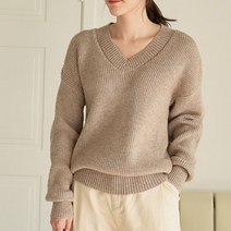 바네사빈 봄 브이넥니트+워머set v00131