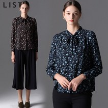[리스트] 리스트 러플소매 스트라이프블라우스