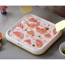 가정용 아이스크림 철판 머신 기계 제조기 메이커, (후라이드요거트머신)레몬옐로우