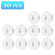 스마트온습도계 온도기록계 Tuya 스마트 홈 지그비 온도 및 습도 센서 배터리 구동 보안 보호 alexa google home smartlife를 통해 작동, 10개