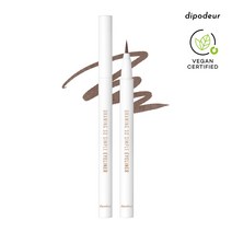 딥오데르 1+1 드로잉 쏘 심플 아이라이너 슬림 고탄력 붓펜, 1+1 비건 아이라이너 #11 애쉬베이지, 1세트
