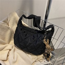 마름모 자수 스레드 대용량 대형 가방 인기있는 새로운 유행 패션 한 어깨 메신저 가방 그물 빨간 만두 가방