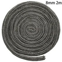 681012mm 블랙 개스킷 코드 스토브 도어 벽난로 코드 2m 유리 섬유 고온 우드 버너 씰링 로프 교체, 협력사, 8mm 2m