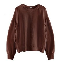 바리 프릴 쭈 맨투맨 티