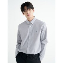 [빈폴] [ESSENTIAL] [SLIM] 그레이 1도 깅엄 체크 셔츠 (BC2764E033)