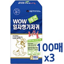 WOW 리필용 강아지 일자형 속기저귀 중형 100p, 300매