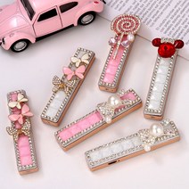 usb 충전 다이아몬드 큐빅 예쁜 라이터 핑크 초박형 선물, 스타일 4