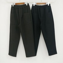 빅걸스토리 여성용 빅사이즈 양포켓 스판 밴딩 깔끔 겨울 바지