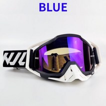WJL-모토크로스 고글 오토바이 안경 선글라스 MTB MX ATV 실리콘 미끄럼 방지 방풍 사이클링 레이싱 바이크, WBW-BLUE LENS