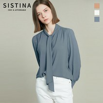 시스티나 셔링 타이넥 블라우스_AWWBLL11010