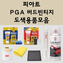 피아트 PGA 버드빈티지 주문 자동차 붓펜 카페인트 도색 스프레이 퍼티 컴파운드 차량용, 피아트붓펜:투명마감용붓펜(모비스)