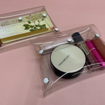 PVC파우치 비닐파우치 투명 여행용파우치 투명파우치 파우치 대형 똑딱이 PVC, 단품, 단품