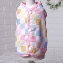 강아지옷 국내산 오가닉 강아지조끼 초소형부터 빅사이즈까지 XS-5XL, 양면조끼푸푸