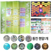 포켓몬카드 게임 4종세트 게임판 데미지마커 게임설명서 게임동전