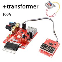 스풋 용접기 휴대용레이저 어스집게 휴대용산소 초음파 스포트 ny d01 제어 보드 40a 100a 용접 시간 및 전류 컨트롤러 ac 110v 220v 9v 변압기 보드, 100a 및 220v-9v