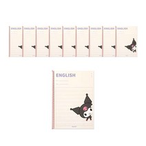 산리오 캐릭터즈 귀여운 원링 영어노트 10P, 쿠로미(아이보리)