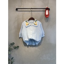 씨샵인더룸 / 플루티 플라워 카라 다이아 반팔 가디건 3color