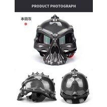 RDT 레트로 빈티지 오토바이헬멧 사용자 정의 Oepn 얼굴 Capacetes 프레데터 도트 반모 모터, 03 gray