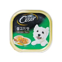 시저 반려견 주식캔, 불고기, 100g, 2개