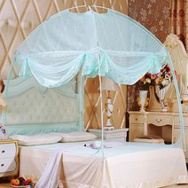 사각 기둥 돔형 모기장 흔들리지않는 튼튼한 공주침대 촘촘한망사 이벤트룸 유럽풍 여름