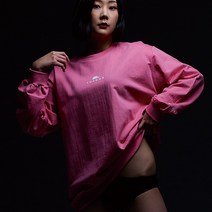 에베쏘 블루캔디 더큰_로고 코튼 맨투맨티_7002
