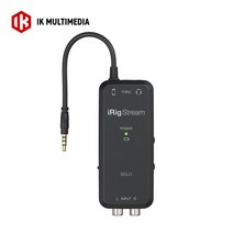 [IK Multimedia] iRig Stream Solo 아이릭 스트림 솔로 모바일 스트리밍 인터페이스, 단품