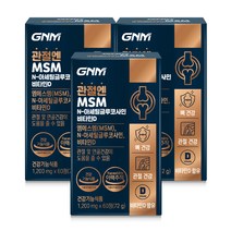 GNM 관절엔 MSM N-아세틸글루코사민 비타민D/ 엠에스엠, 180정, 기타