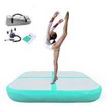 에어트랙 체조 에어매트 텀블링매트 정사각1m 길이1m 폭10 20cm 두께체조 전도매트 에어롤 인플레터블 벨크로포함 가정용 트레이닝 치어리딩 태권도 수상요가