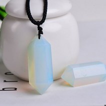 힐링 차크라 스톤 치유의 돌 명상 마음챙김 천연 크리스탈 육각 펜던트 목걸이 브라질 자수정 Reiki 미네랄 쥬얼리 증가 매력 여자 또는 남자 선물, opal