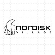 노르디스크 빌리지 NORDISK 캠핑스티커 곰 로고 데칼 스티커 차량스티커 방수, 40cm x 13cm, 초록색