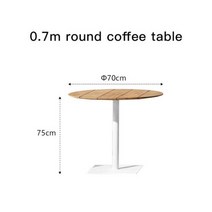 카페 야외 테이블 의자 세트 다이닝 테이블과 현대 가구 식당 원형 책상 개 접이식 정원, 0.7m round table