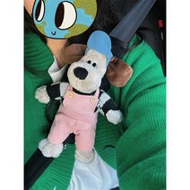 해외 직배송 단품 세트 선택형 귀여운 강아지 월레스와 그로밋 안전벨트 커버 인형 클립 쿠션 보호대 소품 검수 출고, AJ.타입 단품+카메라 소품 포함