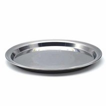 국산 스텐 쟁반 업소 서빙 원형 쟁반 트레이 350mm, 6호, 6호