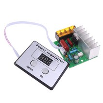 전압조절기1pc 4000W AC 220V SCR 전압 레귤레이터 모터 속도 온도 컨트롤러, 한개옵션0
