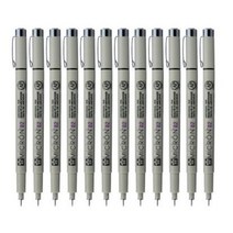 SAKURA 피그마 마이크론 02 젤잉크펜 0.3mm, 레드, 24개