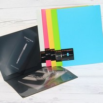 청운 A3까지 장착하는 A4 2pocket 클리어홀더 1개 new7770*46072074iB, 블루