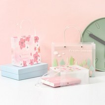 ( ) 투명 PP 쇼핑백 대 벚꽃 10개, 상세페이지 참조